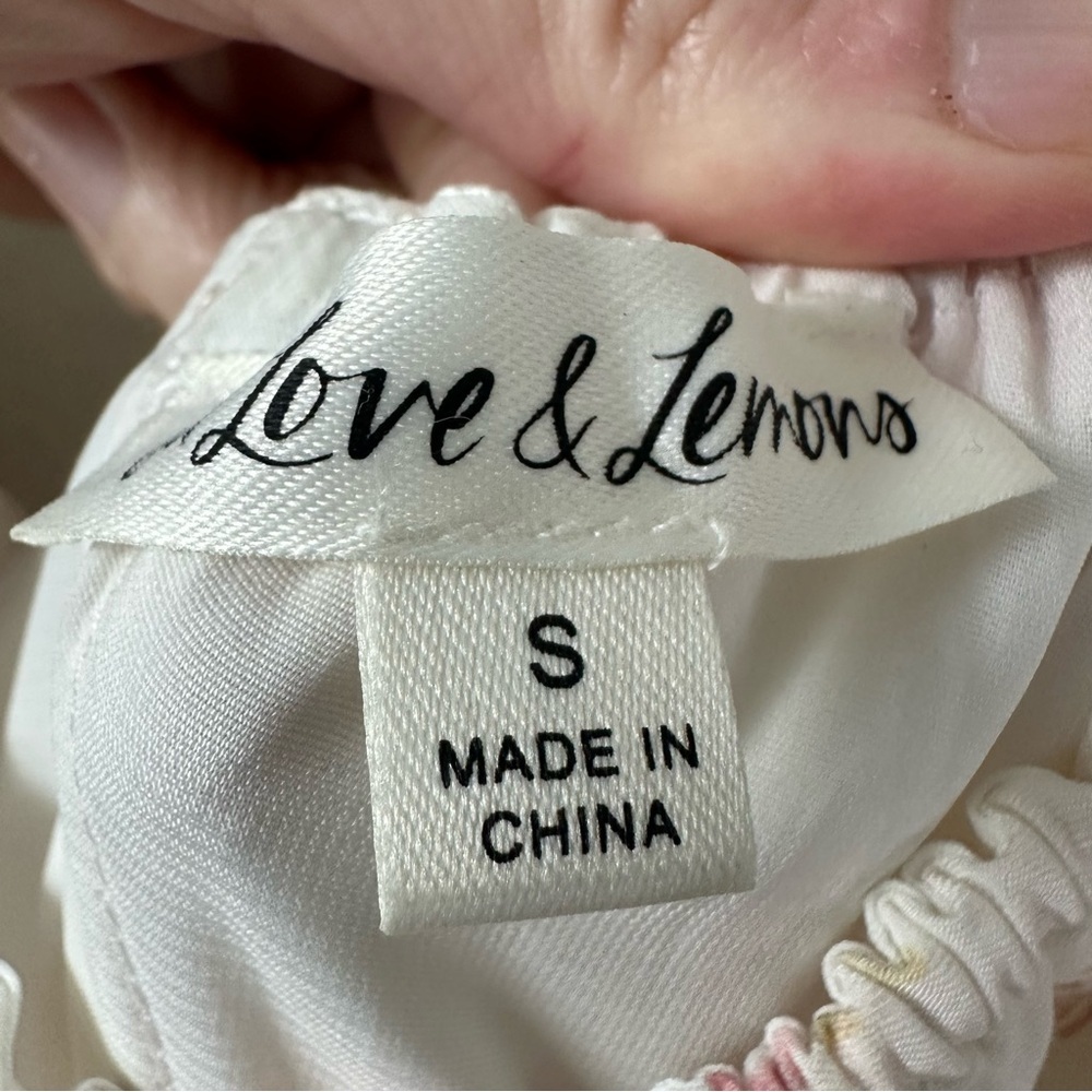 For Love & Lemons Lynne Midi Dress in White SZ S - Picture 6 of 10